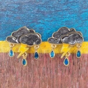 BETSEY JOHNSON INTO THE STORM STUD EARRINGS